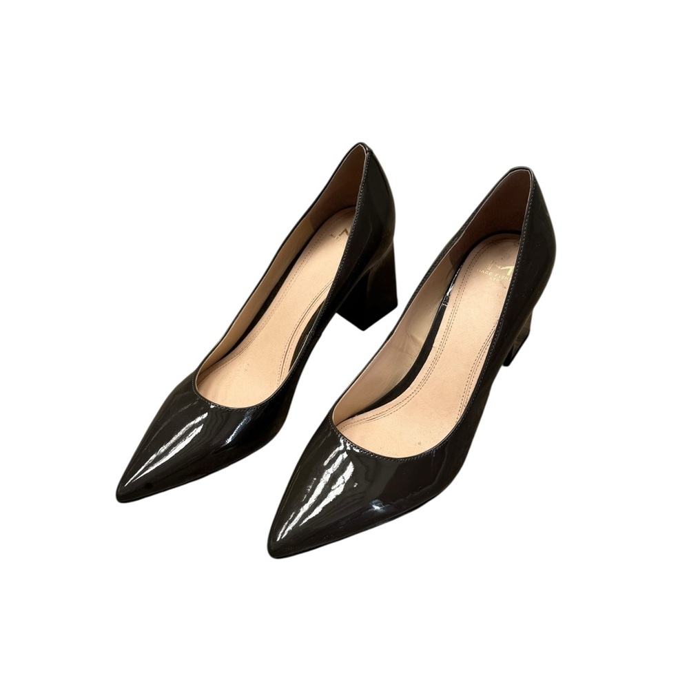 Marc Fisher Black Patent Leather Heels - Picture 1 of 9